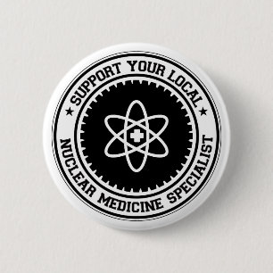 Badge Rond 5 Cm Soutenez votre spécialiste nucléaire local en