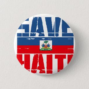 BADGE ROND 5 CM SOUTENIR HAÏTI