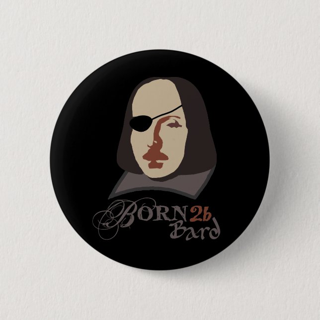 Badge Rond 5 Cm Soutenu pour être barde (Devant)