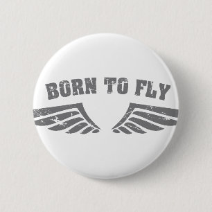Badge Rond 5 Cm Soutenu pour piloter des ailes