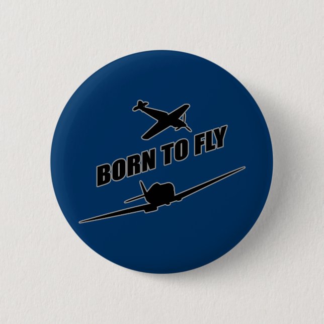 Badge Rond 5 Cm Soutenu pour voler (Devant)