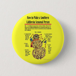 Badge Rond 5 Cm Southern California Seasonal Person Button