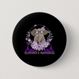 Badge Rond 5 Cm Soutien à la famille d'éléphants mignons Heimerhei