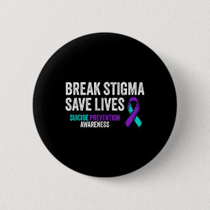 Badge Rond 5 Cm Soutien à la prévention du suicide Rompre Stigma S
