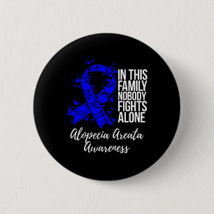 Badge Rond 5 Cm Soutien Alopecia Areata
