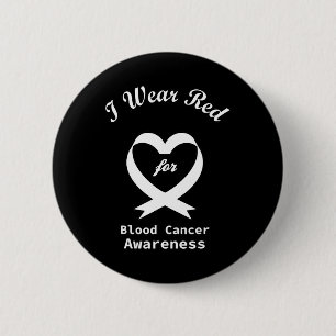 Badge Rond 5 Cm Soutien au Ruban Rouge de Sensibilisation au Cance