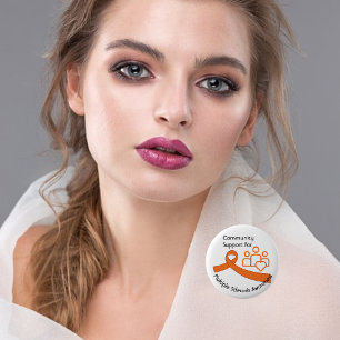 Badge Rond 5 Cm Soutien Communautaire À La Sensibilisation À La Sc