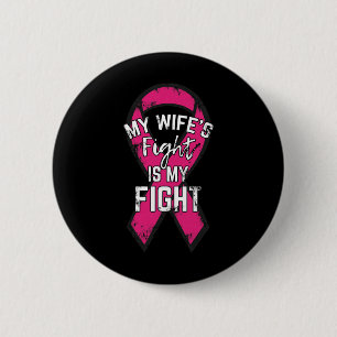 Badge Rond 5 Cm Soutien contre le cancer du sein Sensibilisation c