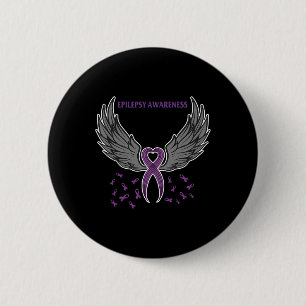Badge Rond 5 Cm Soutien Costume de sensibilisation à l'épilepsie R