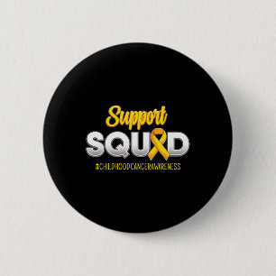 Badge Rond 5 Cm Soutien De L'Équipe De Sensibilisation Au Cancer C