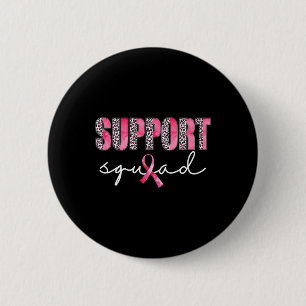 Badge Rond 5 Cm Soutien de l'équipe Leopard Rose guerrier Cancer d