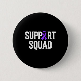 Badge Rond 5 Cm Soutien de l'équipe Soutien Sensibilisation au can