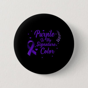 Badge Rond 5 Cm Soutien de sensibilisation au cancer pancréatique