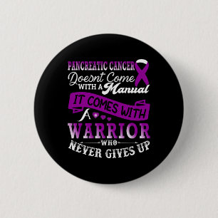 Badge Rond 5 Cm Soutien du guerrier de sensibilisation au cancer d