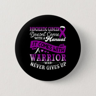 Badge Rond 5 Cm Soutien du guerrier de sensibilisation au cancer d