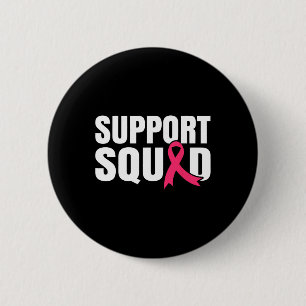 Badge Rond 5 Cm Soutien du guerrier du cancer Équipe de lutte cont