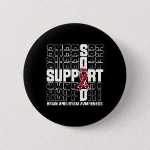 Badge Rond 5 Cm Soutien Escadrille Sensibilisation à l'neurysme cé