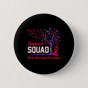 Badge Rond 5 Cm Soutien Escadron Cerveau Aneurie Mois de sensibili