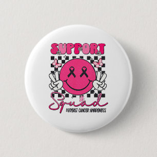 Badge Rond 5 Cm Soutien Escadron de sensibilisation au cancer du s