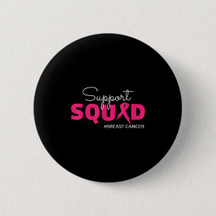 Badge Rond 5 Cm Soutien L'Équipe I Porte Une Sensibilisation Au Ca