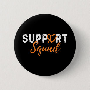 Badge Rond 5 Cm Soutien Leucémie Cancer Loisir Coeur Orange Ri