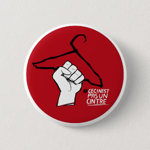 Badge Rond 5 Cm soutien pour l'ivg