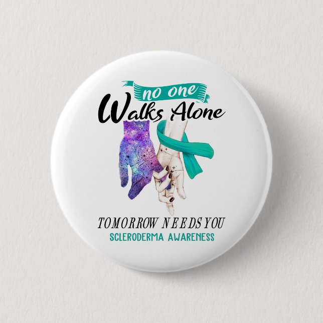 Badge Rond 5 Cm Soutien Scleroderma Sensibilisation Ribbon Cadeaux (Devant)