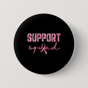 Badge Rond 5 Cm Soutien Squad Ruban rose Leopard Cancer du sein Aw