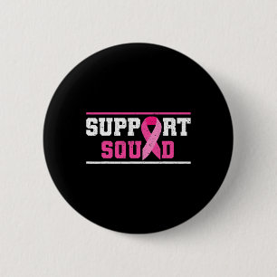 Badge Rond 5 Cm Soutien Squad Sensibilisation au cancer du sein Ru