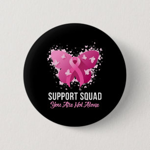 Badge Rond 5 Cm Soutien Squad Sensibilisation au cancer du sein Ru