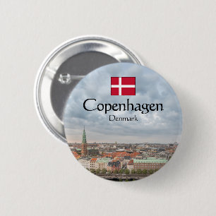 Badge Rond 5 Cm Souvenir de Copenhague