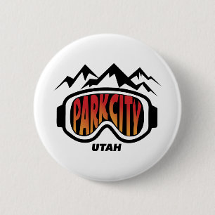 Badge Rond 5 Cm Souvenir de ski de voyage de Park City Utah de