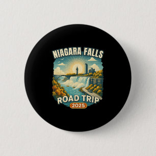 Badge Rond 5 Cm Souvenir de vacances en famille Chute du Niagara R