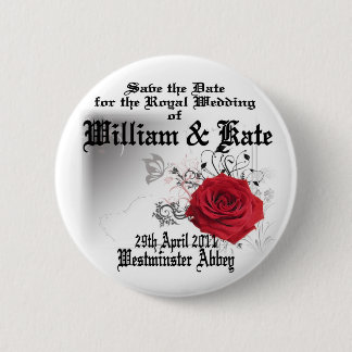 Badge Rond 5 Cm Souvenir royal d'objet de collection de mariage de