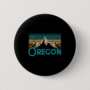 Badge Rond 5 Cm Souvenir Vintage de l'Oregon
