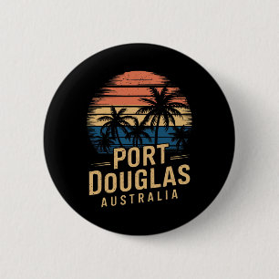 Badge Rond 5 Cm Souvenirs de vacances à Port Douglas Australie Fam