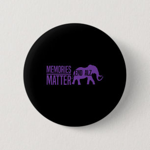 Badge Rond 5 Cm Souvenirs Problème Eléphant Violet Et Texte Heimer