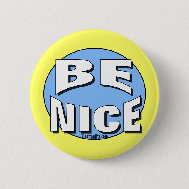 BADGE ROND 5 CM SOYEZ BOUTON INTÉRESSANT (Devant)