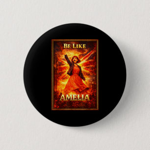 Badge Rond 5 Cm Soyez comme amelia vintage union jack britannique