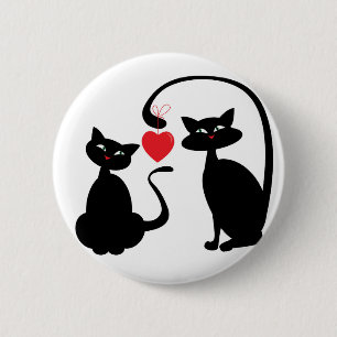 Badge Rond 5 Cm Soyez des chats miens