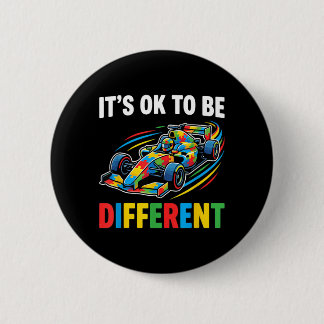 Badge Rond 5 Cm Soyez Différent Au Racing Car Awareness