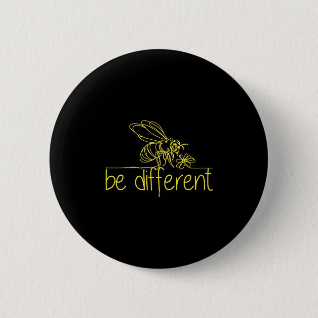 Badge Rond 5 Cm Soyez différents  (Devant)