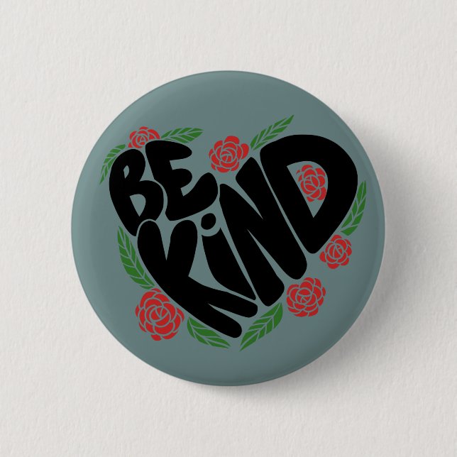 Badge Rond 5 Cm Soyez Gentil (Devant)