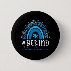 Badge Rond 5 Cm Soyez gentil Sensibilisation sur l'autisme Femmes
