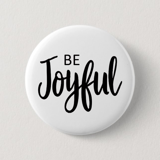 Badge Rond 5 Cm Soyez Joyeux Evangile Graphique Esthétique Christi (Devant)