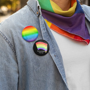 Badge Rond 5 Cm Soyez la saveur que vous êtes Rainbow Cone Bouton