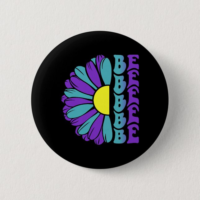 Badge Rond 5 Cm Soyez Prévention Sensibilisation Suower (Devant)