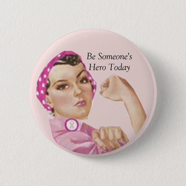 Badge Rond 5 Cm Soyez Someone'sHero aujourd'hui (Devant)