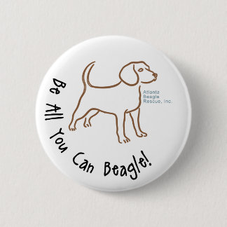Badge Rond 5 Cm Soyez tous que vous pouvez bouton de beagle