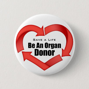 Badge Rond 5 Cm Soyez un donateur d'organe